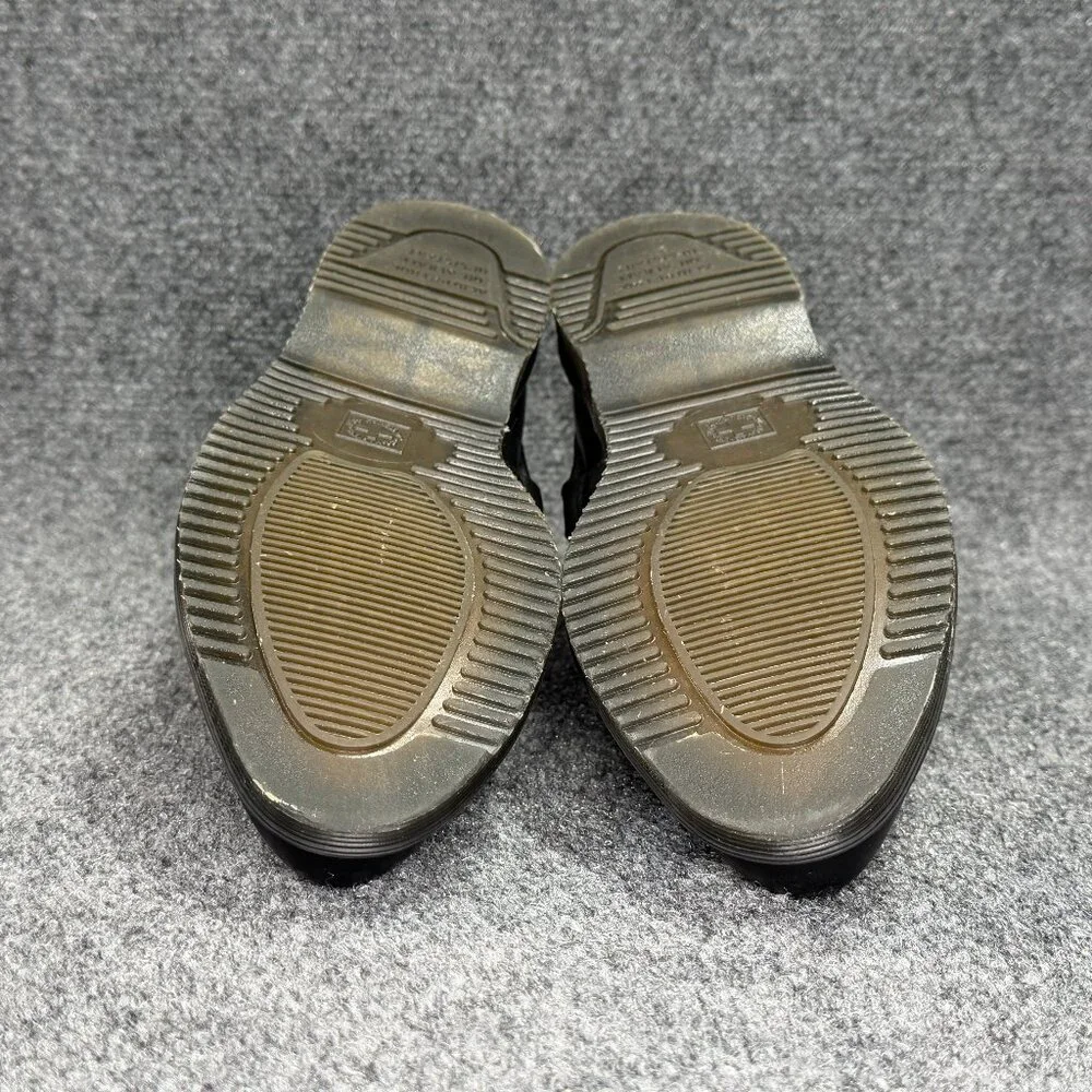 Dr. Martens Delylah Shoes‎ Women's 9 Black Leather Kiltie Silver Buckle Western